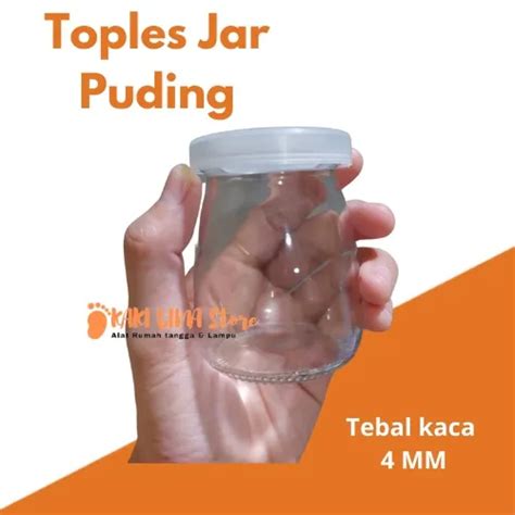 Botol Jar Toples Kaca Gelas Puding Kaca Susu Selai Ml Lazada