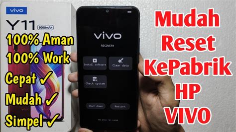 Hard Reset VIVO Y11 Cara Reset HP VIVO Y11 Cara Restart HP VIVO Y11