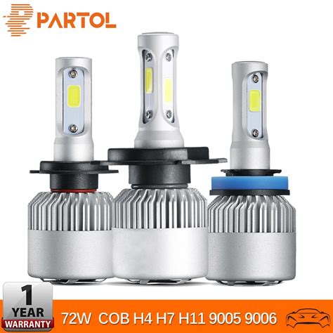 Aanbieding Partol Super Bright W H Led Headlight Bulbs Fog Lights