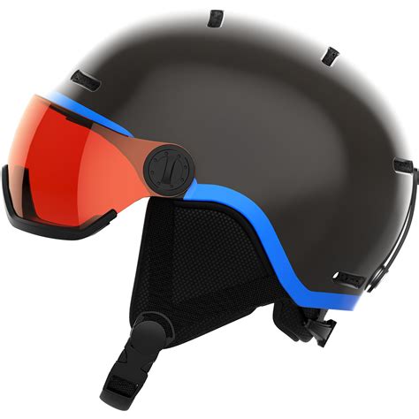 Salomon Kids Grom Visor Ski Snowboard Helmet Blackblue