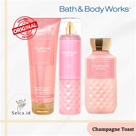 Jual BBW Champagne Toast Body Mist Body Lotion Body Cream Bath Body Works Champagne Toast