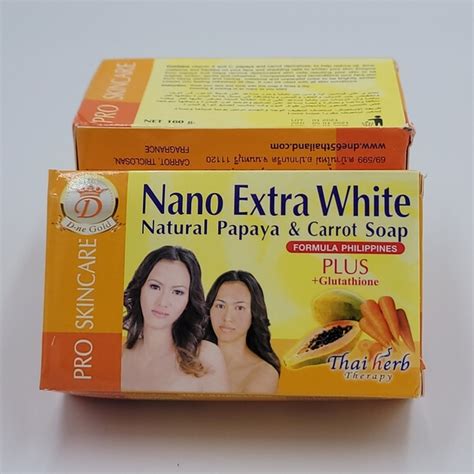 Bath Body Nano Extra White Natural Papaya Carrot Soap Poshmark