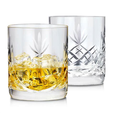 Lead Crystal Whisky Glass Set Of Two By Engravers Guild