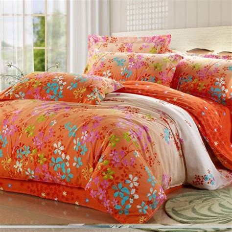 Girls Orange Comforter On Bright Orange Comforter Sets Buy Low Price