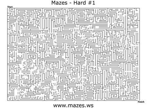 Hardest Maze Ever Printable