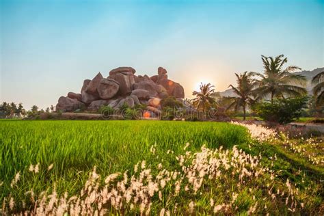 Hampi Vijayanagara Empire Monuments, India Stock Image - Image of ruin ...