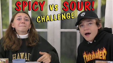 Spicy Vs Sour Food Challenge Try Not To Cry We Are The Davises