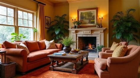 cozy living room ideas  warm colours   welcoming atmosphere