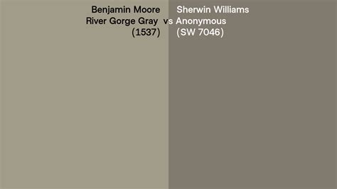 Benjamin Moore River Gorge Gray Vs Sherwin Williams Anonymous