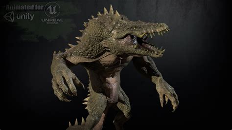 Croc Game Ready - 3D Model by andryuha1981