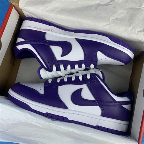 Nike Dunk Low Championship Purple DD1391 104 White Court Purple Sneakers