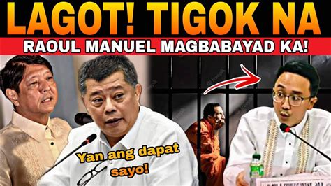 Kakapasok Lang Sec Remulla May Siniwalat Pinag Resign Raoul Manuel