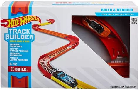 Pista Hot Wheels Track Builder Pack Curvas Premium Mattel En