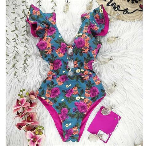 Sexy High Waist Ruffled Bikini Swimsuit On Luulla