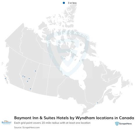 List of all Baymont Inn & Suites Hotels by Wyndham locations in Canada
