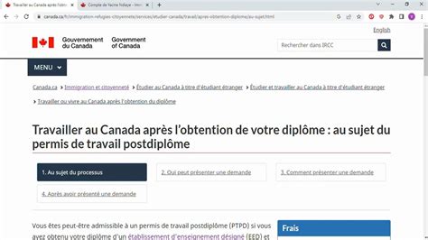 Travailler Au Canada Pr Senter Une Demande De Permis De Travail Post