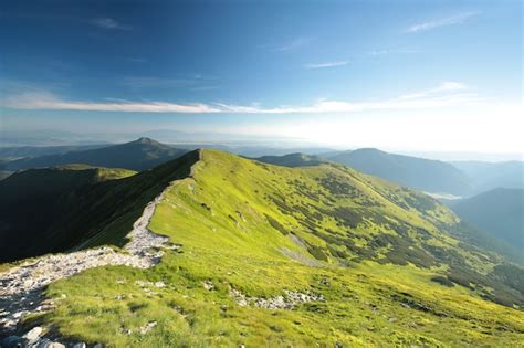 Premium Photo Peaks In Carpathian Mountains On The Slovak Polish Border