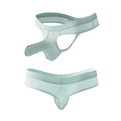 Sexy Gay Men Briefs Ice Silk Underwear Bulge Pouch G String Underpants Thong EBay