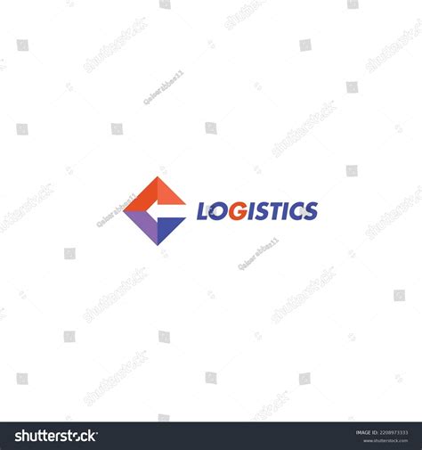 Logistics Logo Elegant Modern Geometry Logo Stock Vector Royalty Free