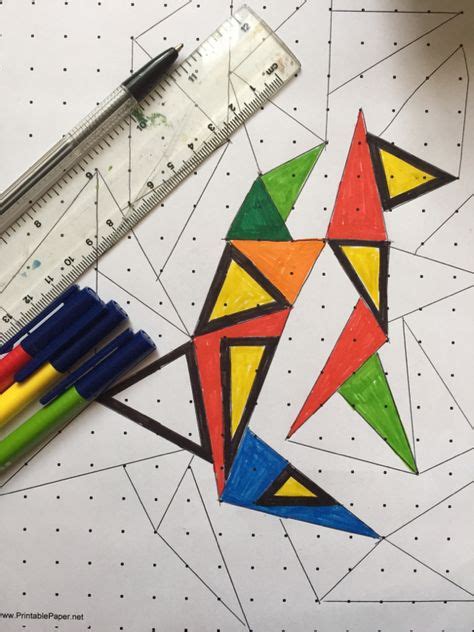 Geometric art projects for kids free printable 60+ ideas