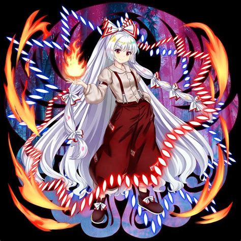 Fujiwara No Mokou Fujiwara No Mokō Touhou Image By Rotte1109
