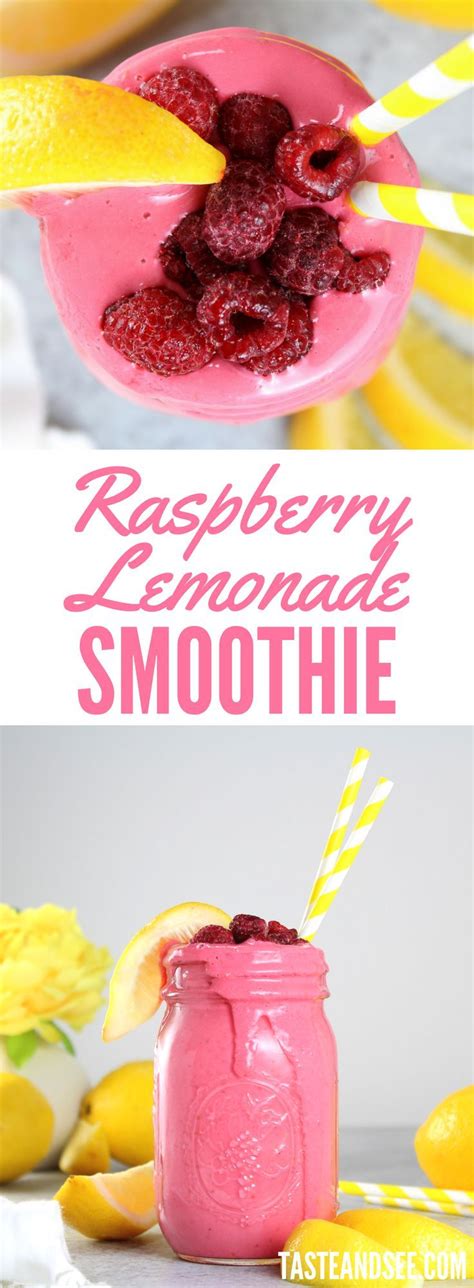 Raspberry Lemonade Smoothie A Delicious Low Calorie Treat This High