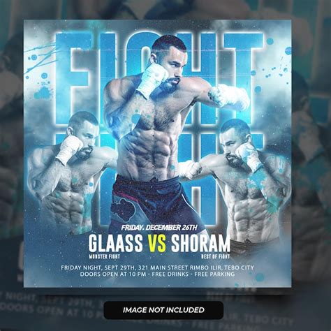 Premium Psd Boxing Flyer Template