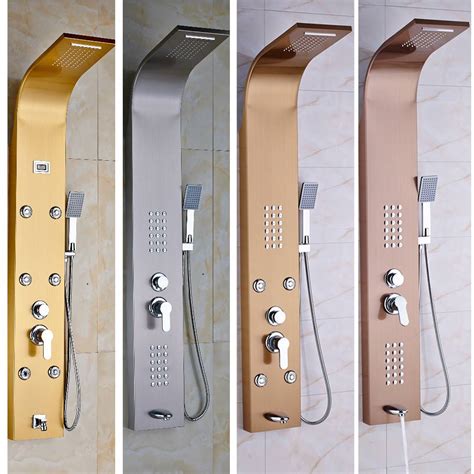 Душевая панель с тропическим душем и смесителем, какие бывают виды