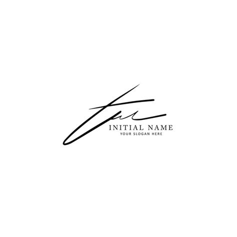 Premium Vector T Initial Letter Signature Logo