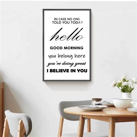 Trinx In Case No One Told You Today - Picture Frame Textual Art on