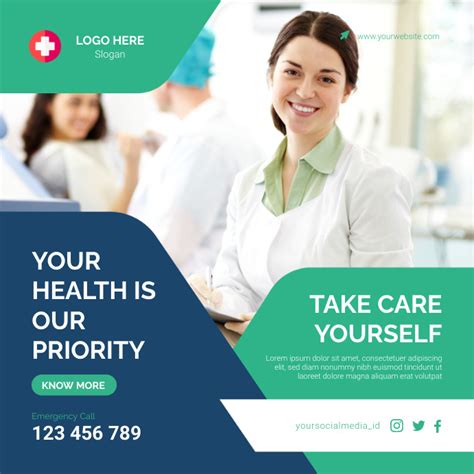 Your Health Is Our Priority Poster Template Postermywall
