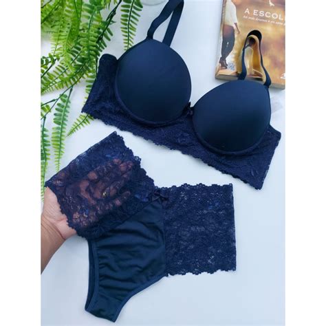 Conjunto Confort Plus Size Ao Lingerie Plus Size Calcinha E Sutiã Shopee Brasil