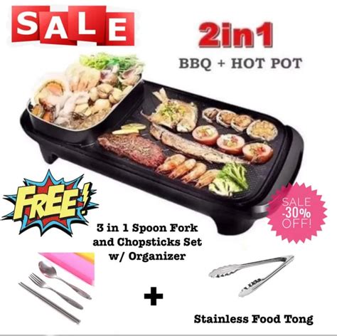 All Sale Korean Style In Electric Samgyup Grill With Hot Pot Lazada Ph