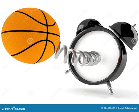 Basketball With Alarm Clock Stock Illustration Illustration Of Sport