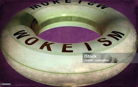 wokeism life raft stock photo  image  activist allegory