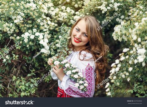 Beautiful Ukrainian Blonde Girl Wears Ukrainian Stock Photo Shutterstock
