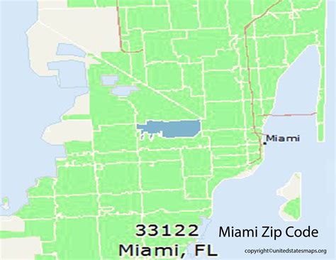 miami florida zip code map