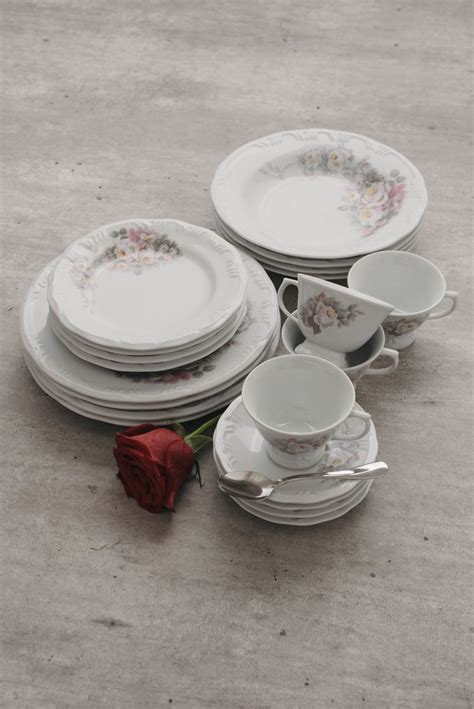 Conjunto Estojo 6 Pratos Sobremesa Em Porcelana Eterna Schmidt