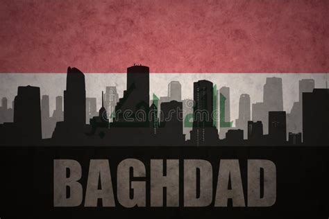 Abstract Baghdad Iraq City Skyline With Color Buildings Stock Vector