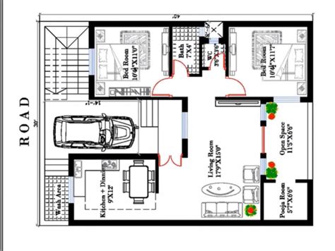 South Facing House Plan