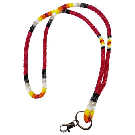 WRAPPED BEADED LANYARD SIMPLE DESIGN Four Directions Trading