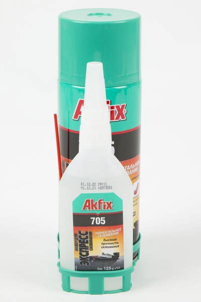 Набор для экспресс склеивания Akfix 705 (активатор 400 мл + клей 125 гр ...