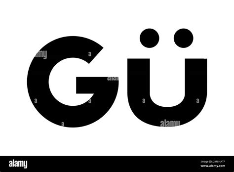 gue logo white background stock photo alamy