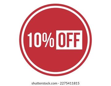 10 Off Red Banner Design Vector Stock Vector (Royalty Free) 2275411815 | Shutterstock