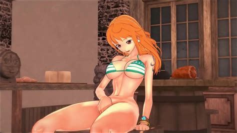 La linda pirata Nami se mete los dedos en el coño en un bar One Piece Hentai XVIDEOS
