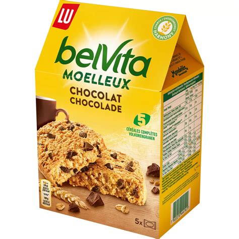 Belvita Biscuits Petit Déjeuner Moelleux Pépites De Chocolat Sachets