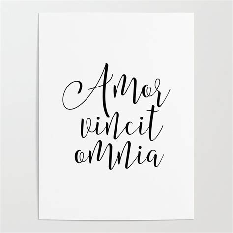 love conquers  inspirational latin quote