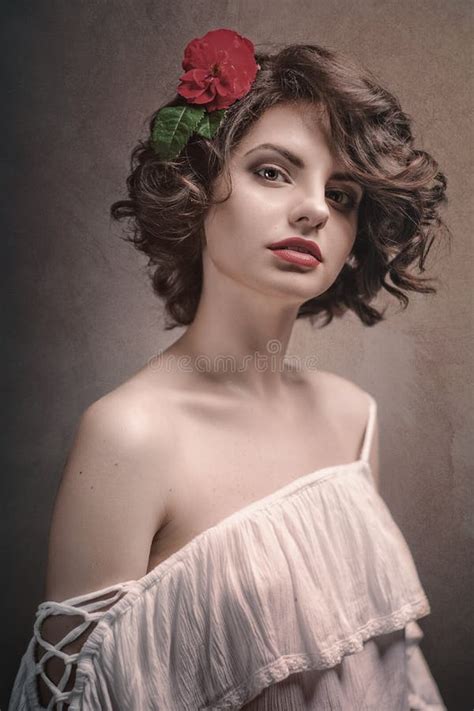 Beauty Blonde Fashionable Female Portrait Stock Image Image Of Woman Sensuality