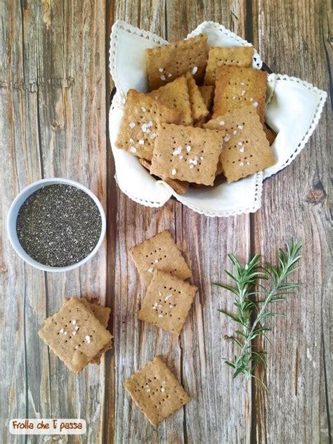 Cracker Con Farina Di Segale Rosmarino E Semi Di Chia Frolla Che Ti