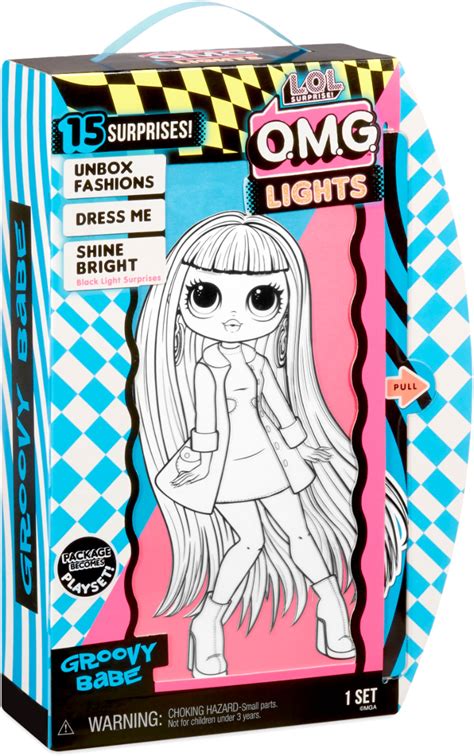 Best Buy L O L Surprise L O L Surprise OMG Doll Light Series Groovy Babe Groovy Babe 565154